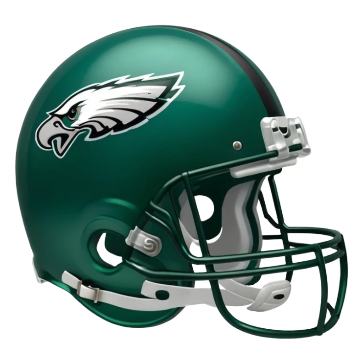 Philadelphia Eagles football helmet emoji sticker