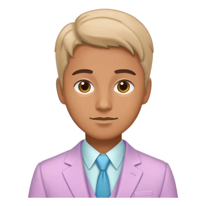 teacher in a pastel suit sticker