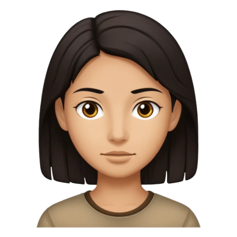 “Tighnari” (from “Genshin Impact”) with dark hair, neutral face sticker