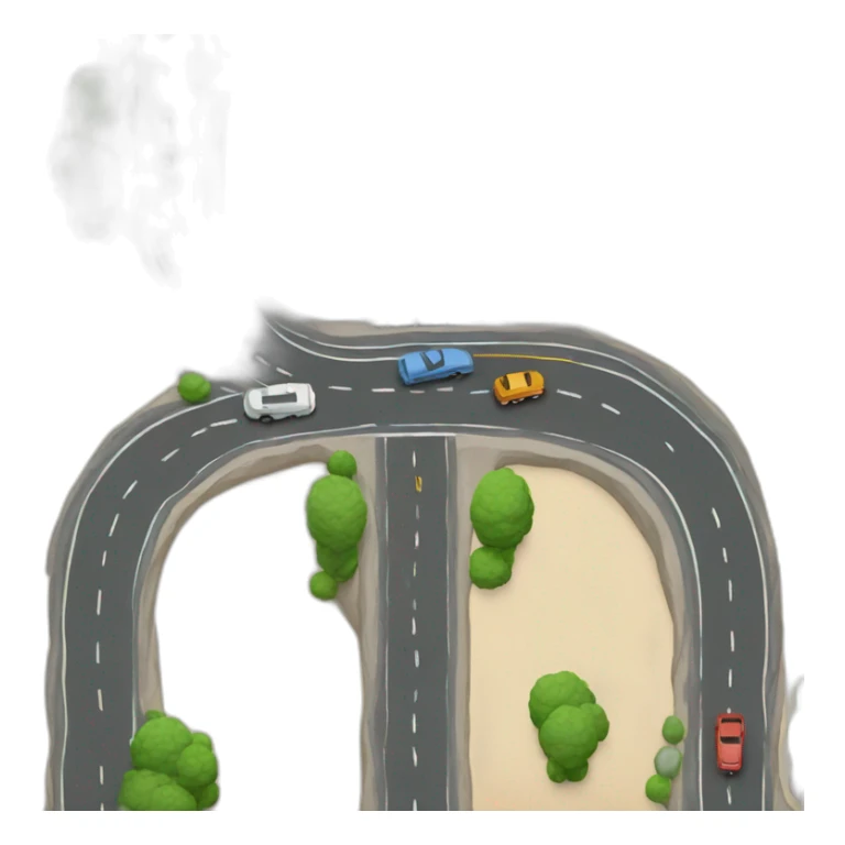 direction of a road sticker