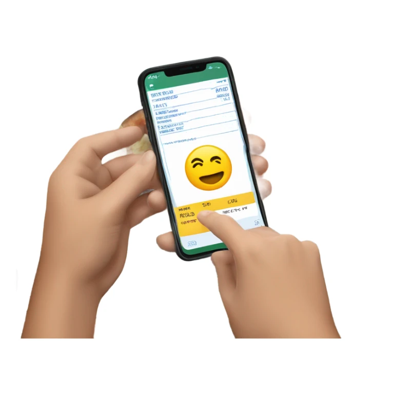 Person taking picture of receipt at dinner table sticker