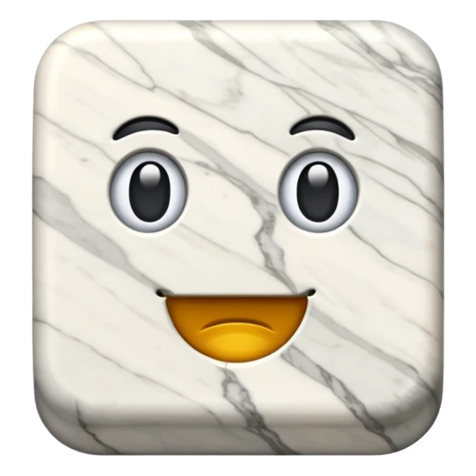 un blocco di marmo, irregolare sticker