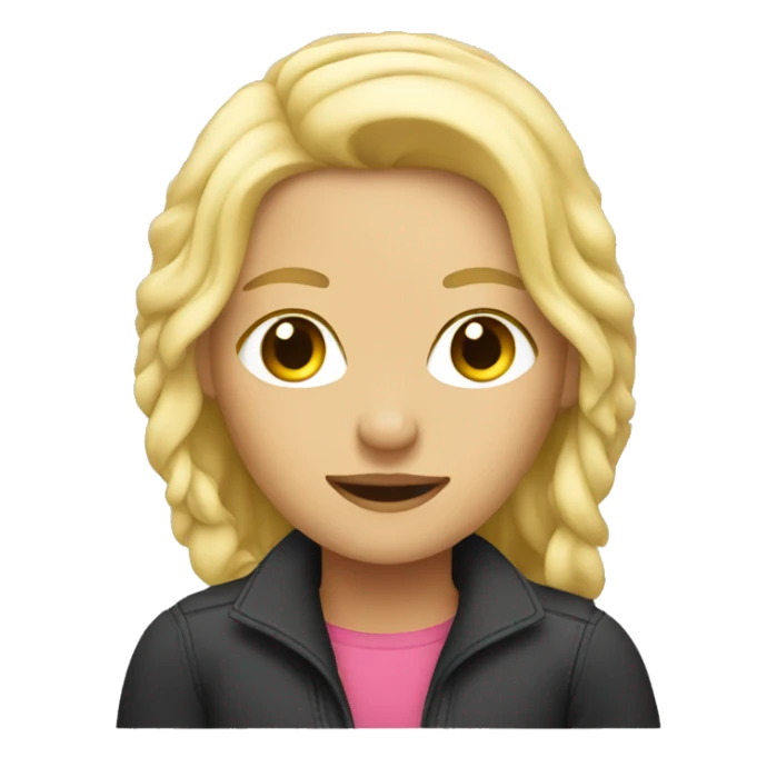 blonde girl in a car  sticker