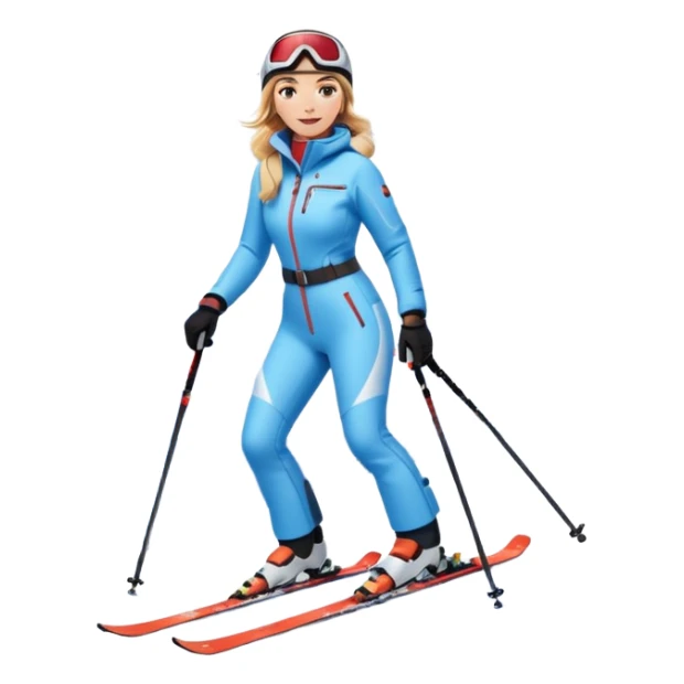 Woman Skiing, Background Matterhorn Matterhorn sticker
