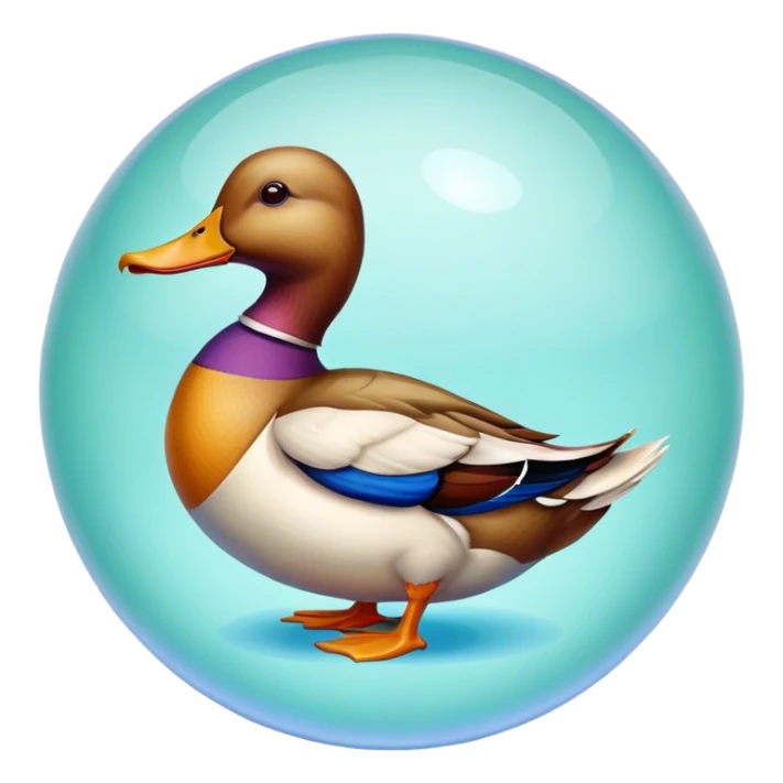 Duck sphere anatomy sticker