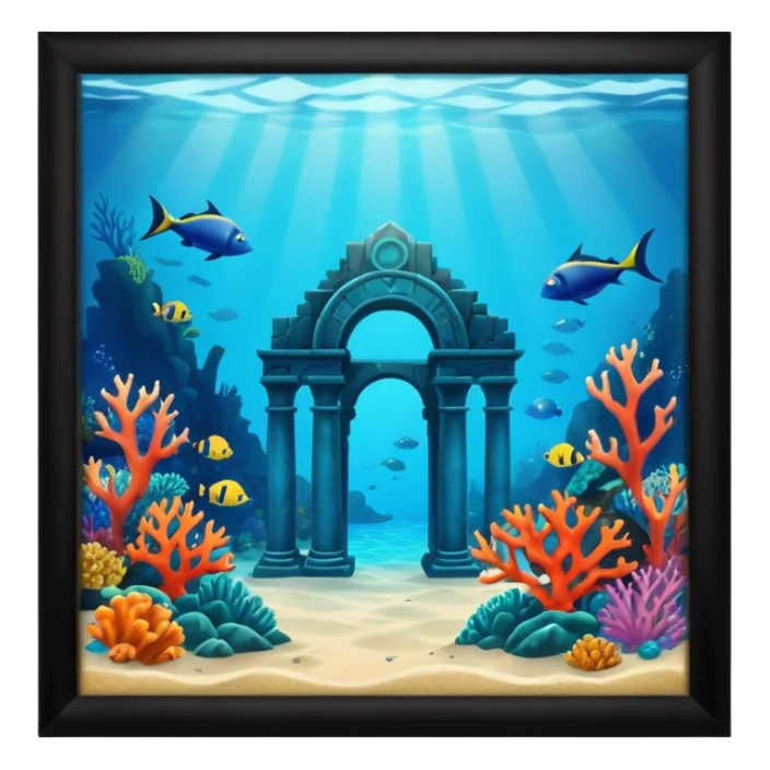 The Lost Island of Atlantis sticker