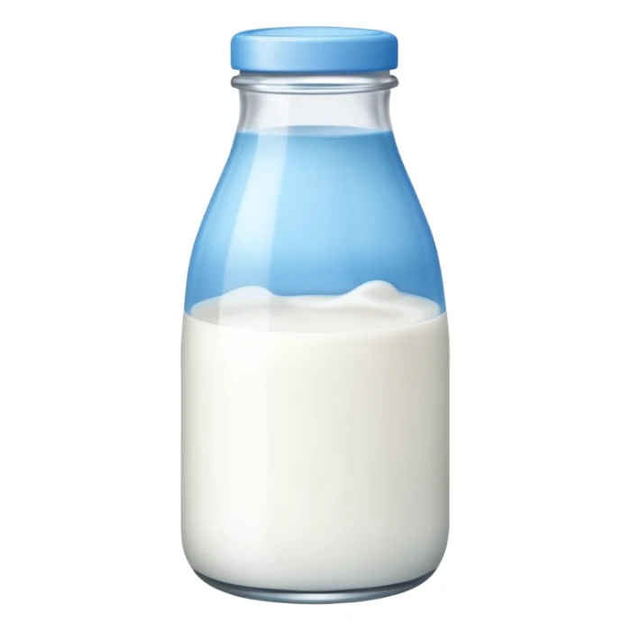 baby Milk bottle blue sticker