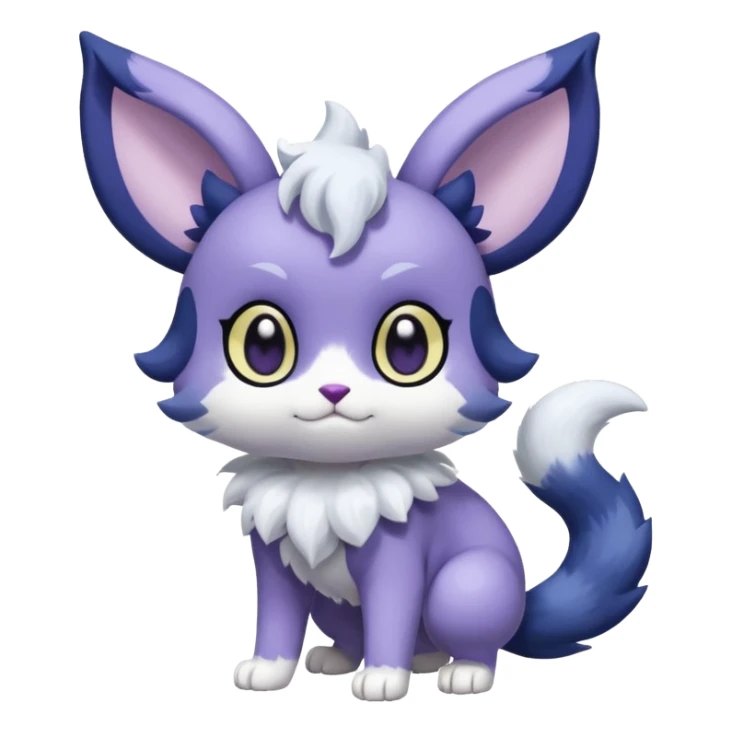 Purloin-Espurr-Meowstic-Fakémon-hybrid-creature (full body)  sticker
