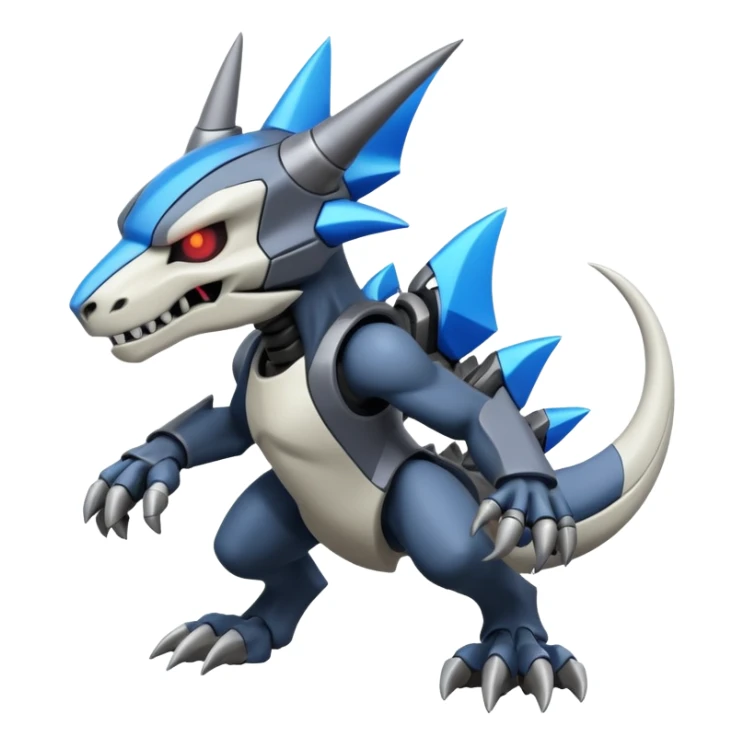 Futuristic Marowak-Duskull-Darkdramon-fusion sticker