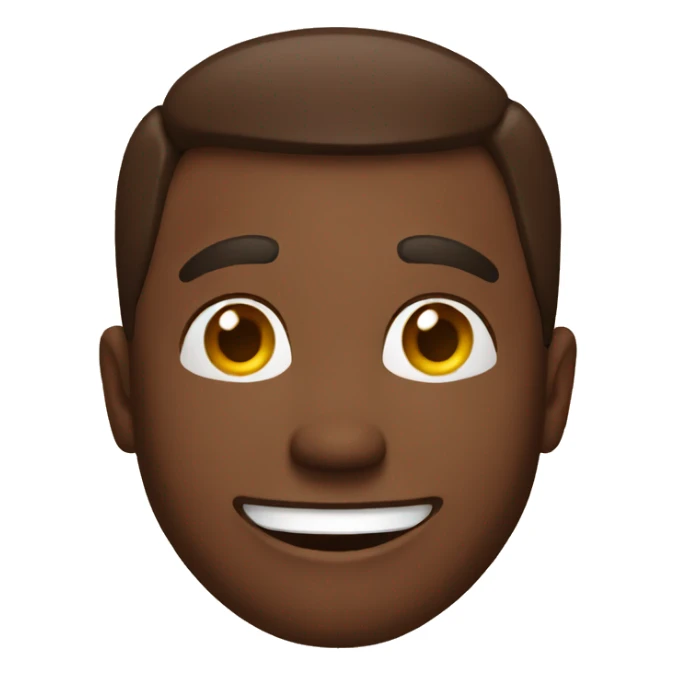 happy brown guy sticker