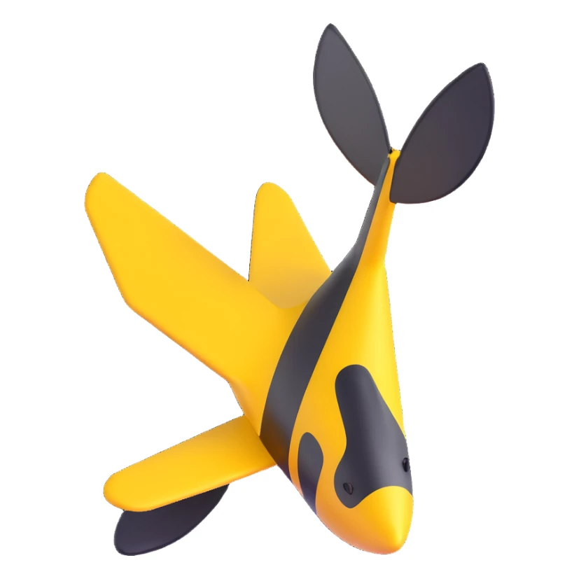 create a 3d image using a combination of black and yellow colors sticker