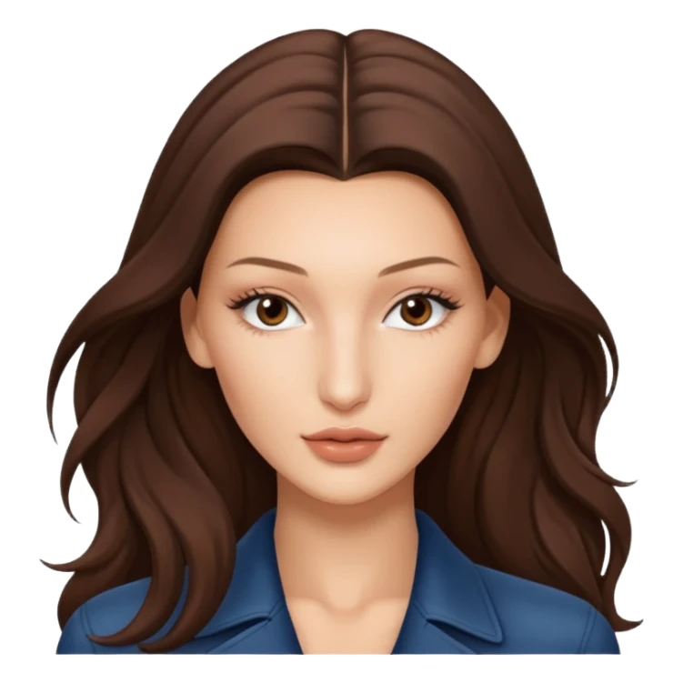 Bella hadid long hair sticker