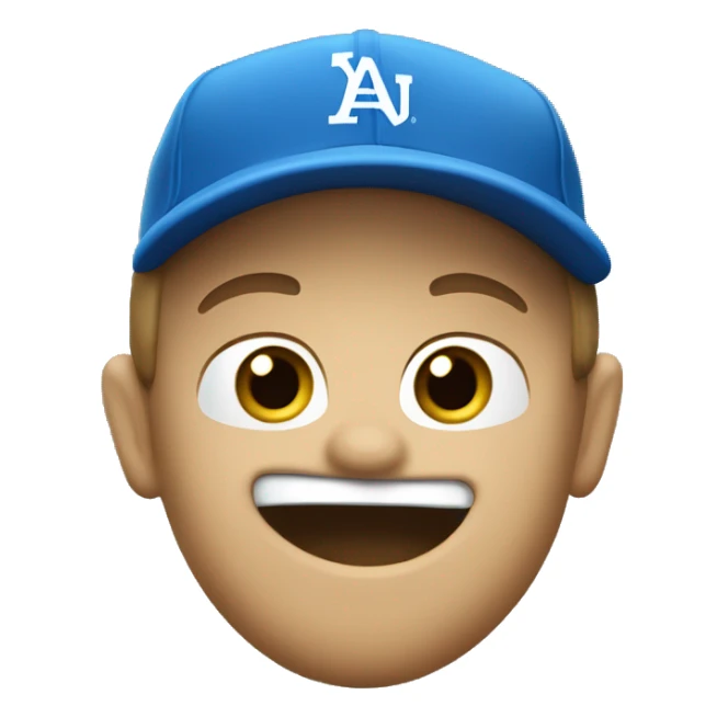 Un geai bleu qui joue au baseball sticker