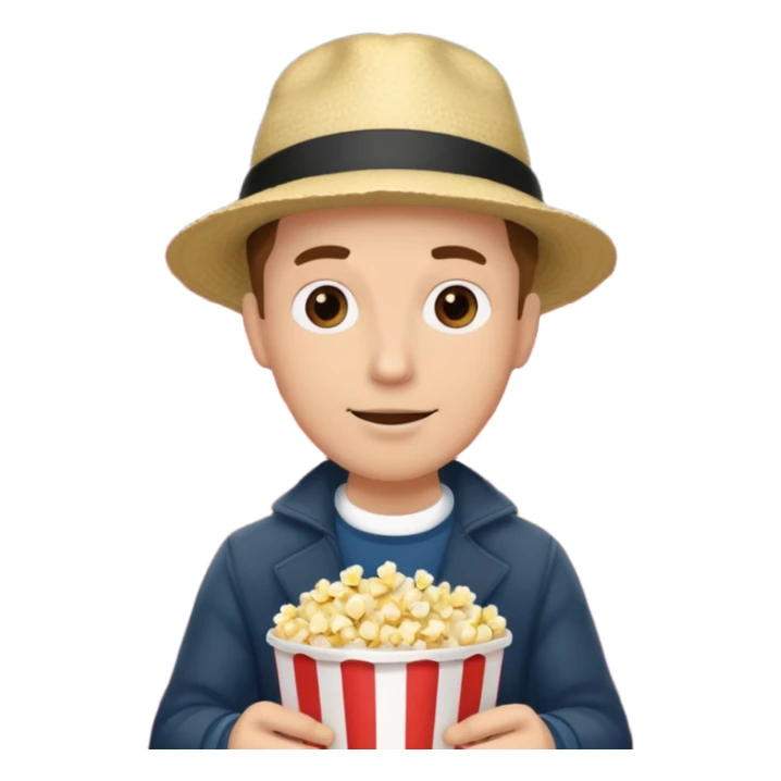 man movie theater sticker