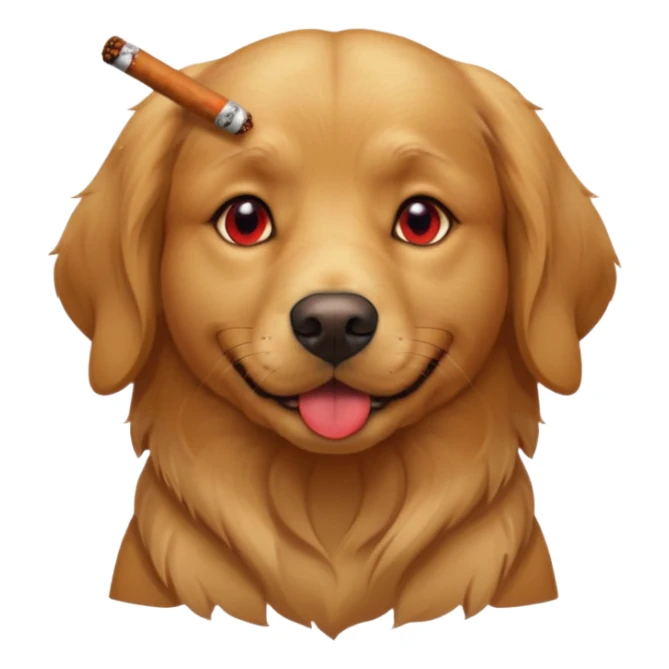 Dog smoking a blunt sticker
