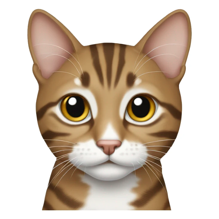Brown and white tabby sticker