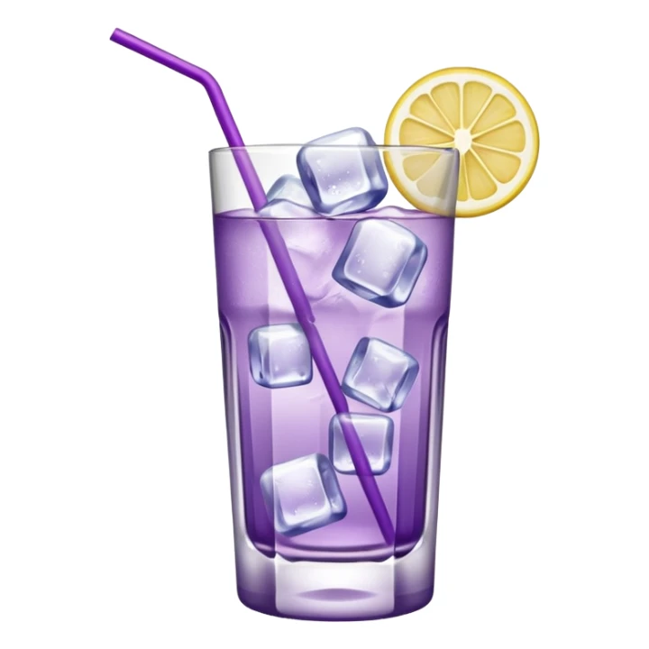 Cocktail light purple with high glass sticker