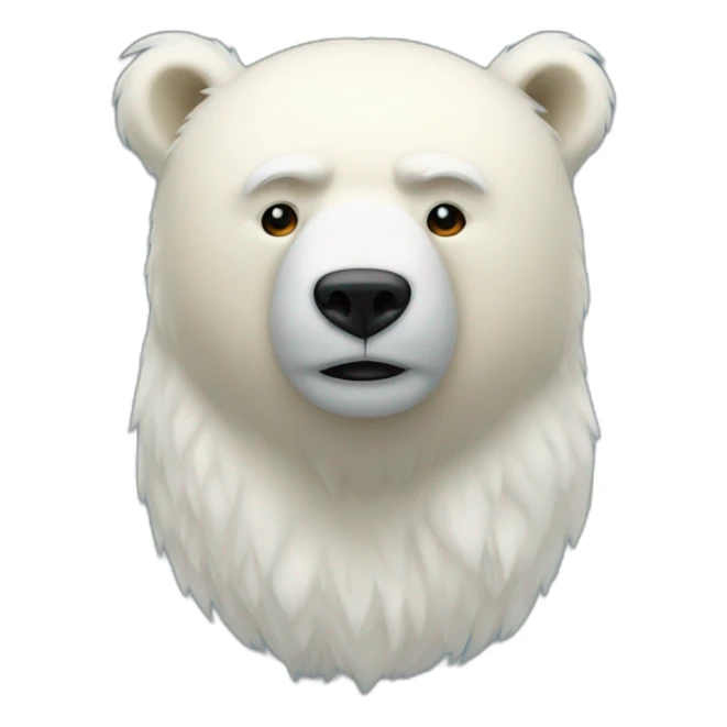 Donald Trump with a polar's bear body sticker