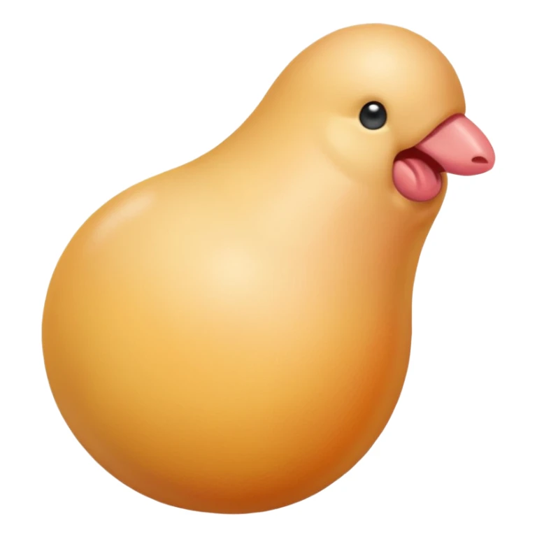 A penis on the outside with a ball sack sticker