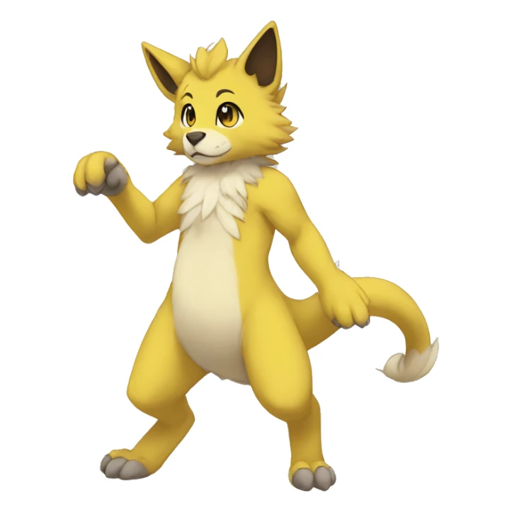 Anthro Sona Fakemon Hybrid Full Body sticker