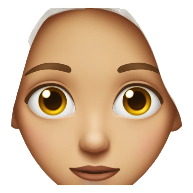 Girl rolling her eyes up sticker