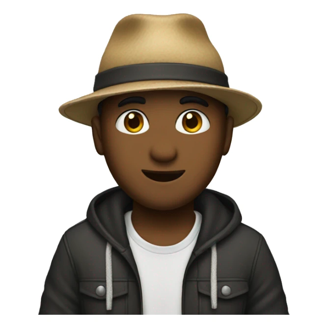 Me wearing a hat  sticker