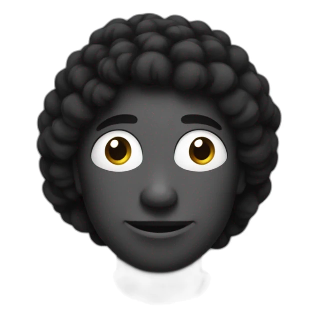 Personne noir tenant du coton sticker