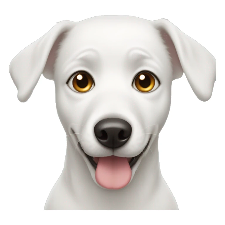 White dog with different eyes sticker