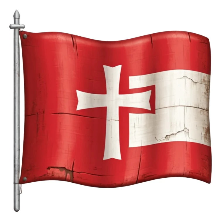 la bandera de la cruz de borgoña sticker