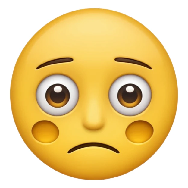 tired emoji with eye bags  sticker