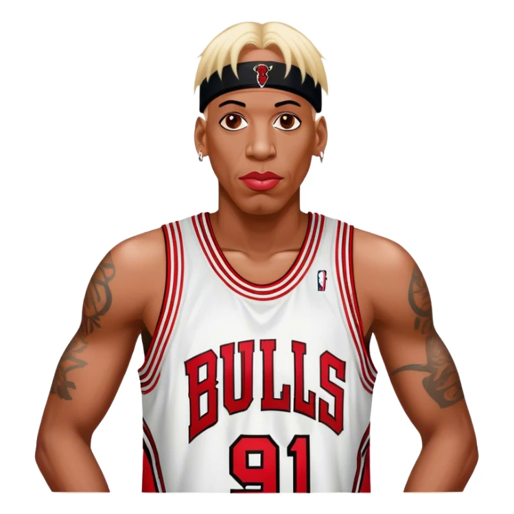 Dennis Rodman Chicago Bulls #91 sticker