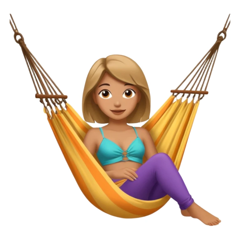 Girl aerialist on hammock sticker