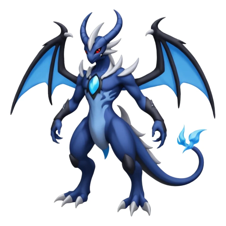 Lunala-Darkrai-Zekrom-Fakémon-hybrid-creature (full body)  sticker