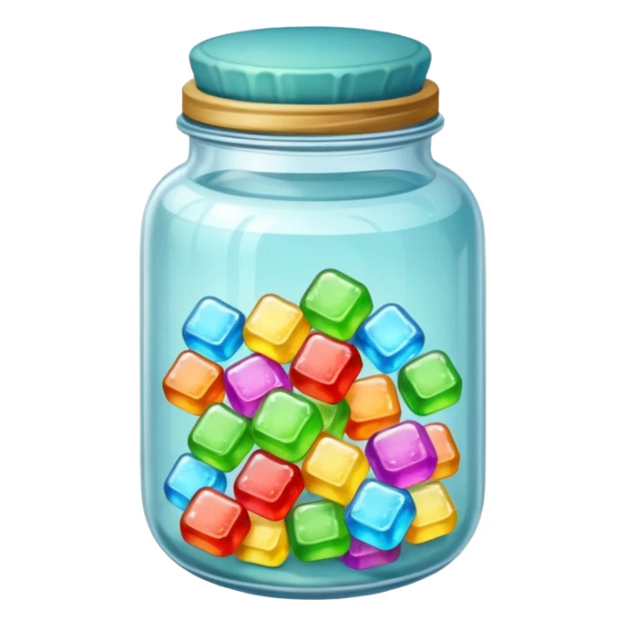 Jar full of sour sugar sticker