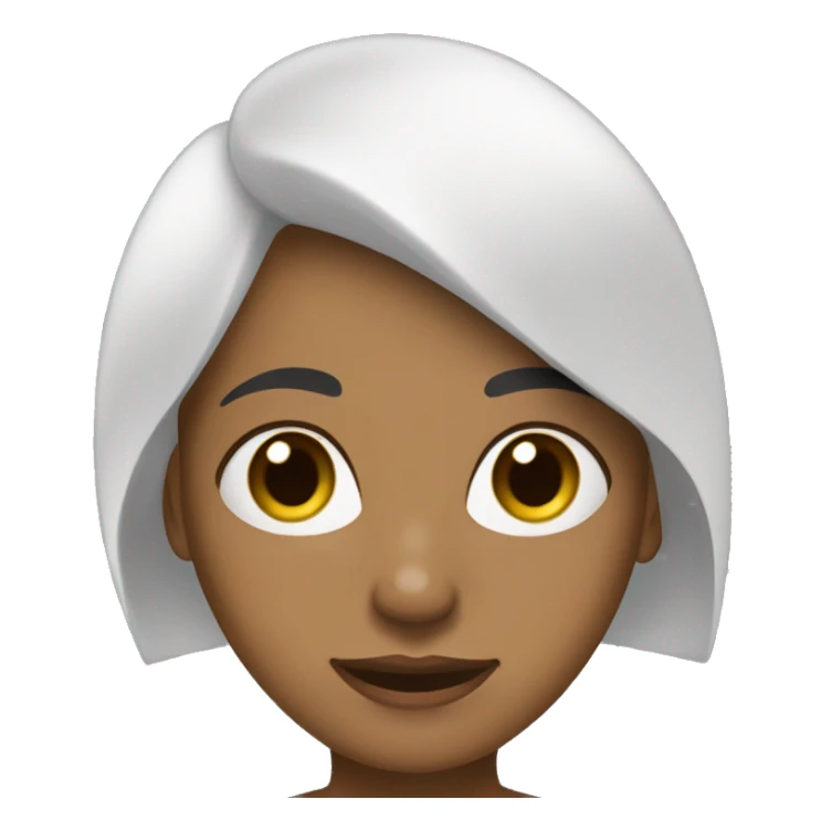 Una mujer joven pelo corto negro, piel blanca, pelo liso sticker