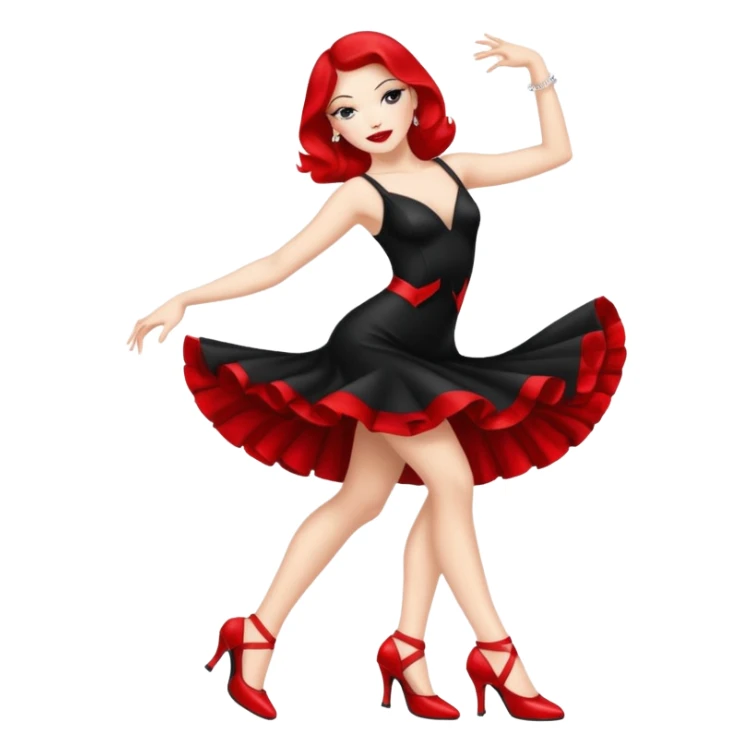 Heels dance cabaret sticker