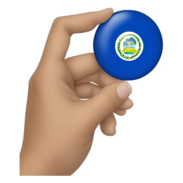 El salvador-flag-in-my-hand sticker