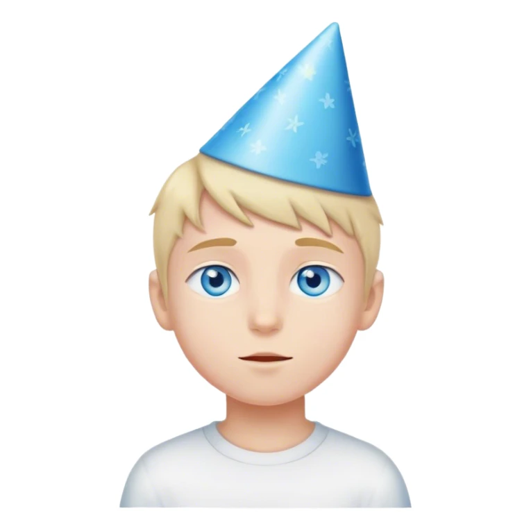 Boy birthday blue eyes  sticker