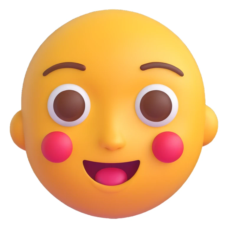 Transform this photo into an Apple-style 3D emoji, making it look like a photorealistic emoji version of the person. sticker