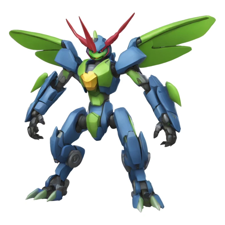 WereGarurumon-Flygon-Medabot-Mecha full body sticker