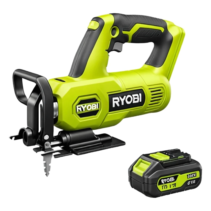 RYOBI ONE+ 18V Cordless Reciprocating saw battery  sticker