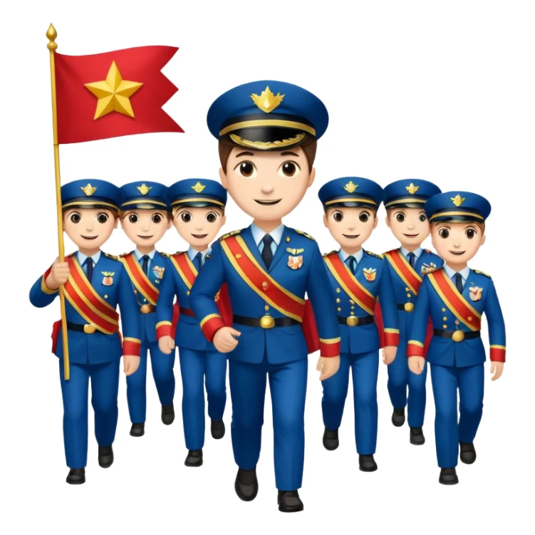 banner carrier Parade Marchers sticker