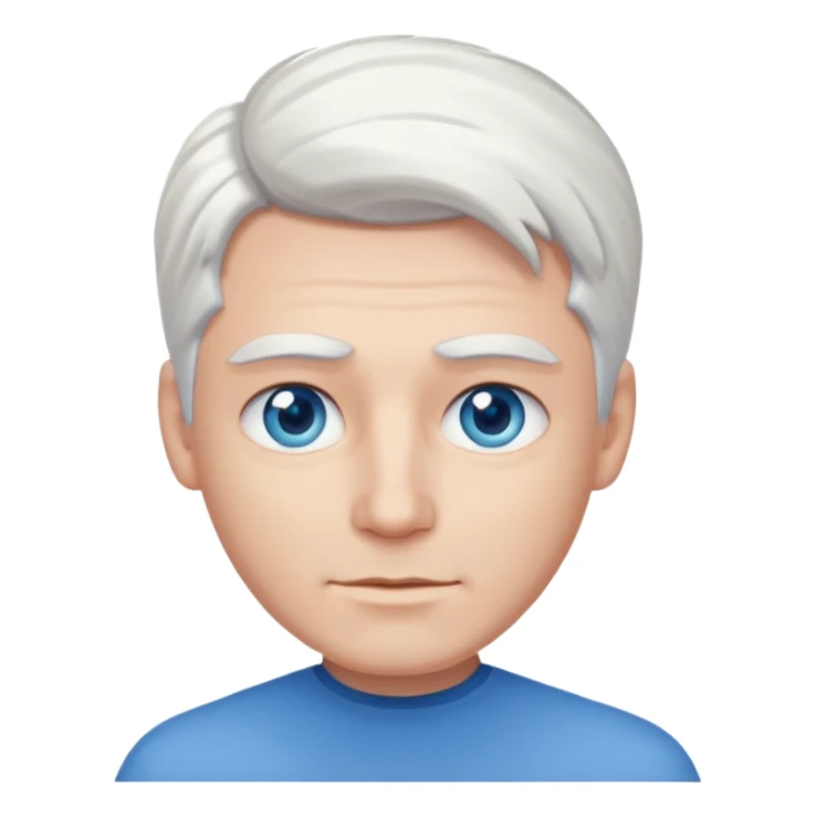 White-haired guy that looks and has beautiful blue eyes  sticker