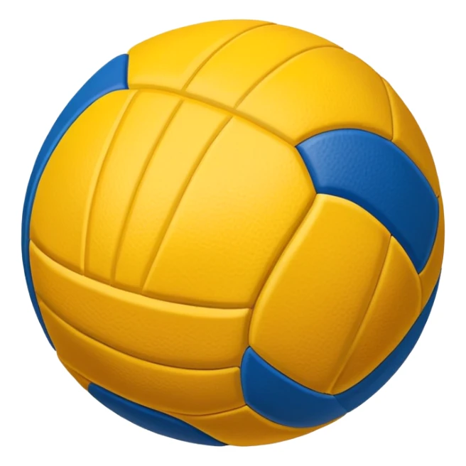 Pelota dé voley azul y amarilla  sticker