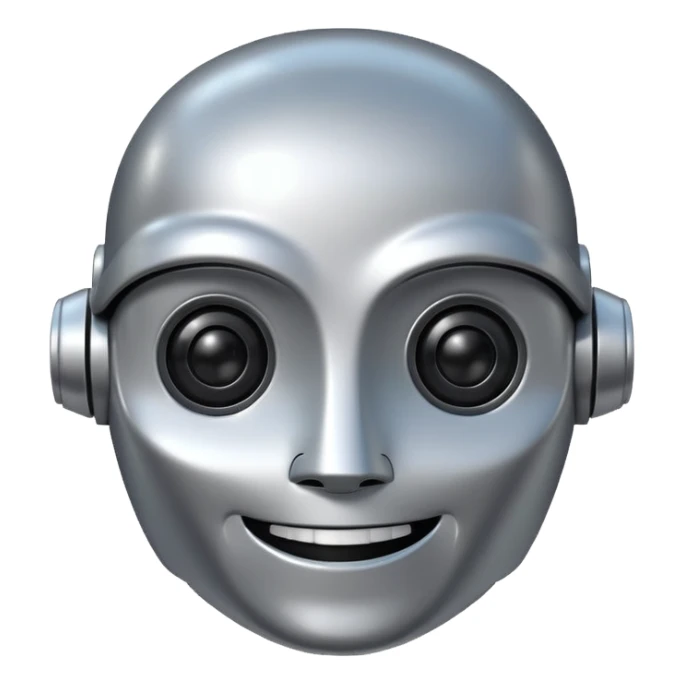 I want an AI related emoji which represents a chat bot assistant. sticker