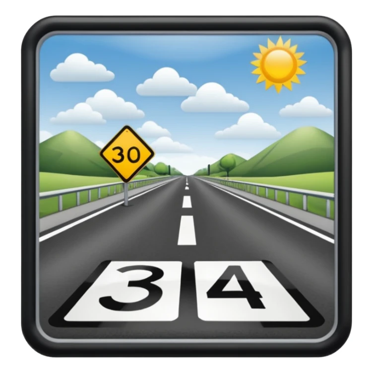 tempo 30 strasse und verkehrsschild sticker