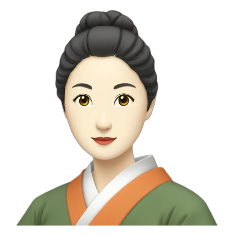 confident-lesbian-scholar-in-the-heian-era sticker