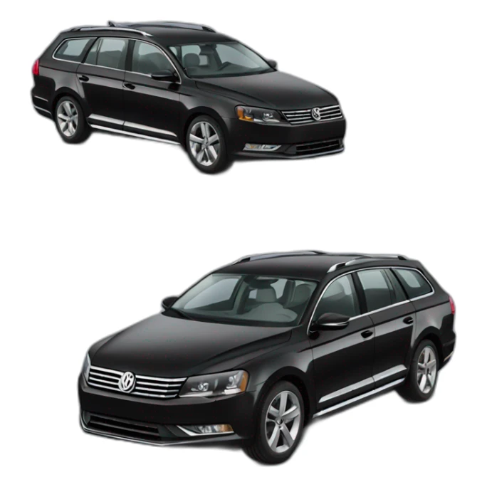 black volkswagen passat b6 variant sticker