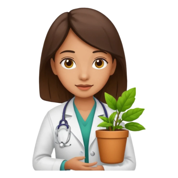 girl doctors Carrying Plants sticker