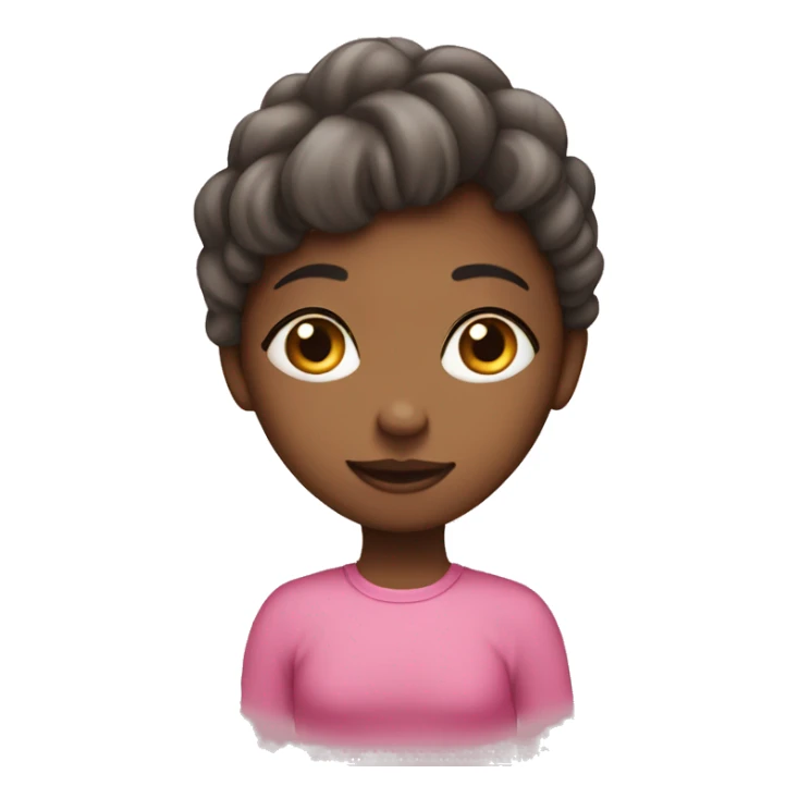 Girly girl with hands folded under her chin sticker